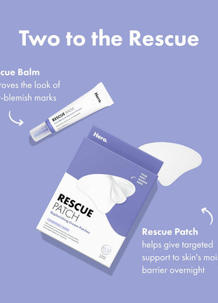 HERO COSMETICS Rescue Patch Moisturizing Post-Blemish Cream Patch, 6 Ct | 3 Pairs for Face, Provides Instant Moisture and Long-Lasting Hydration, Dermatologist-Tested, Won't Clog Pores
