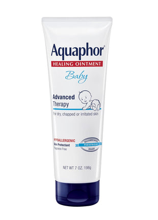Aquaphor Baby Healing Ointment Advanced Therapy Skin Protectant, Dry Skin and Diaper Rash Ointment, 7 Oz Tube
