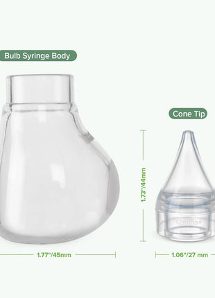 Haakaa Silicone Baby Nasal Aspirator | Nose Bulb Syringe | Easy-Squeezy Baby Nose Cleaner, Newborn Infant &Toddler - BPA Free Silicone
