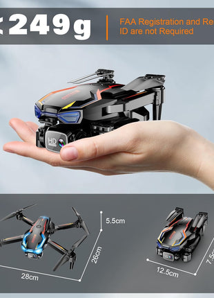 Drone with Camera for Adults, 2K HD FPV Drones with Upgrade Altitude Hold, One-Key Take Off/Landing, Speed Adjustment, Headless Mode, 2 Batteries, Toys Gifts for Teen Boys Girls, Beginner