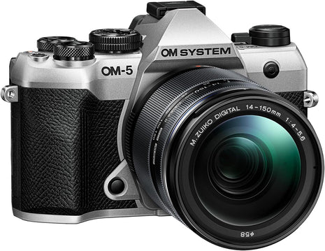OM SYSTEM OM-5 Mark II SLV w/M.ZUIKO Digital 14-150mm f4.0-5.6 II Compact Light Weight Weather Sealed 4K Video Camera Best for Outdoor Travel