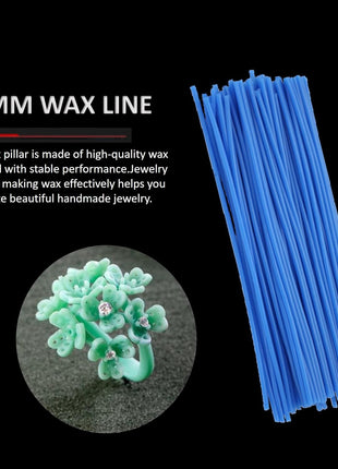 Ruining Casting Wax Line Wire, 2.5mm Jewelers Wax Wire Jewelry Design Wax Dental Wax Making Investment Wax Carving Wax Moulding Wax Line f