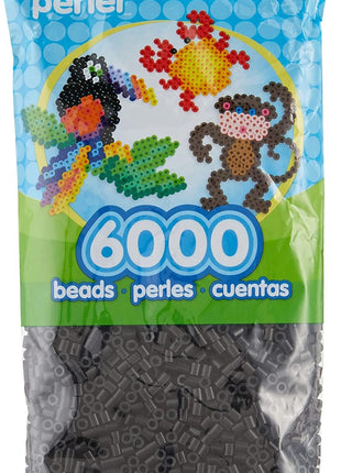 Perler Beads Fuse Beads for Crafts, Black, Small, 6000pcs