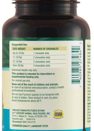 Petnc Natural Care Brewers Yeast Dog Skin and Coat Supplement (250 Chewables), With B Vitamins, Antioxidants & Minerals, Promotes Healthy Skin & Glossy Coat, For Dogs 10 Lbs & Over