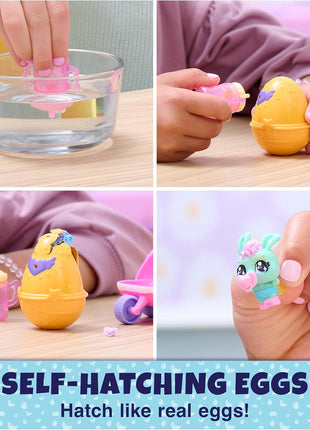 Hatchimals Alive Stroller Playset, 2 Surprise Water Reveal Eggs, Ages 3+
