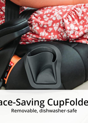 Chicco KidFit ClearTex Plus 2-in-1 Belt-Positioning Booster Car Seat | Obsidian, belt-positioning booster seat, ages 4+, 40-100 lbs, DuoGuard protection, ErgoBoost foam, flame retardant-free