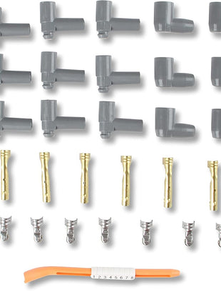 MSD 31239 Super Conductor Spark Plug Wire Set 8 Cyl 90?: Plug, Socket/HEI Cap