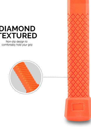 NEIKO 02847A 2 LB Dead Blow Hammer, Neon Orange | Unibody Molded | Checkered Grip | Spark and Rebound Resistant
