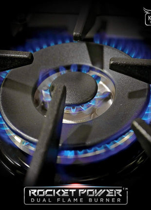 36 in. 5.2 cu. ft. Natural Gas Range with Sealed Burners and Convection Oven in Stainless Steel with Blue Oven Door