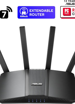 ASUS RT-BE82U WiFi 7 Router - Dual-Band, 6.5 Gbps, Mesh + VPN Compatible