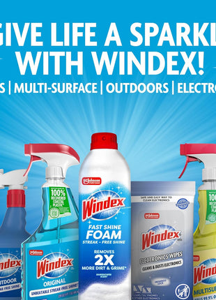 Windex Electronic Cleaning Wipes, Pre-Moistened Screen Wipes for TVs, Phones, and Other Electronics, Resealable for a Freshness Lock, 25 Count