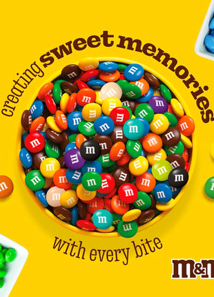 M&M’S WORLD Blue Candy Bulk - Milk Chocolate Candy, 2 lbs Resealable Pack for Graduation, Wedding, 4th of July, Birthdays, Party Favors, Boy Baby Showers, Gender Reveal Ideas, Easter and more