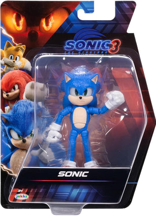 Sonic The Hedgehog 3 Movie Action Figures 5-Inch Collector Toy Figure, Highly Articulated for Boys Girls - Officially Licensed The Hedgehog 3 Movie Product | Sonic The Hedgehog Movie 5 Inch Action Figure Wave 1 - Sonic