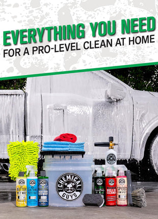 Chemical Guys 16-Piece Arsenal Builder Car Wash Kit with Foam Cannon, Bucket, and 6 x 16 oz Care Chemicals - Car Detailing Kit Works with Pressure Washers, Trucks, SUVs, Motorcycles, and More