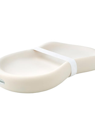 Keekaroo Peanut Changer Baby Vanilla – The Original - Easy-to-Clean Changing pad and The only Shell Over Foam, Fully Water Repellant, Wipeable Diaper pad, Wipe-Clean Changing pad