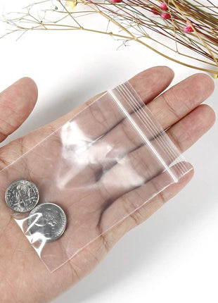 Small Plastic Baggies 2 mil 300pcs, 2 x 3 inch Resealable Clear Zip Top Lock Storage Bags for Pills Jewelry Earring Diamond Painting