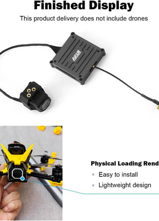 Lens Modification Parts & Aluminum alloy Cooling Upgrade Kit For DJI O4 Air Unit Compatible with O3 Frame