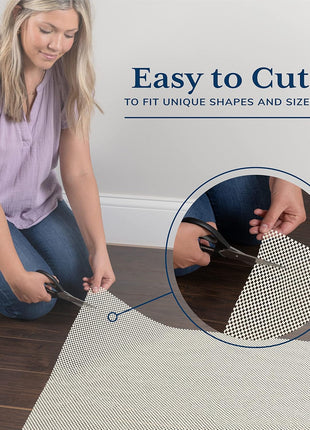 Veken Rug Gripper Pad for Hardwood Floors, Thick Cushion Non Slip Rug Pads for Area Rugs, Rug Grippers for Tile Floors, Under Carpet Anti Skid Mat, Keep Your Rugs Safe and in Place, 2x3 Ft