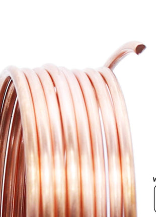 Solid Bare Copper Wire Round, Bright, Dead Soft, 28 Feet, 5OZ 14 Gauge (Choose 10 to 30 ga.)