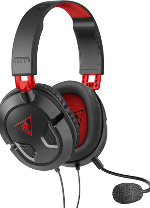 Turtle Beach Recon 50 Wired Gaming Headset - PC, Mac, PS4, PS5, Xbox Series X|S & Xbox One, & Mobile/Tablet with 3.5mm Removable Mic, 40mm Speakers, & In-line Controls  - Black