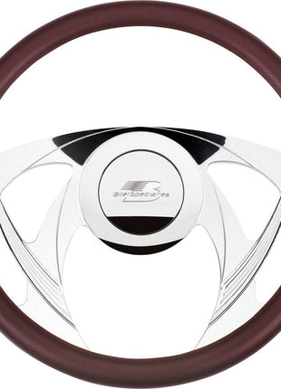 Billet Specialties 30955 14 inch Sniper Half Wrap Billet Steering Wheel
