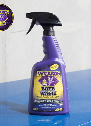 Wizards Bike Wash - Cleaner For Motorcycle Washing Kit- Quick Detailer for Bike with Bug Remover - For Your Motorcycle Accessories and Detail Kit - 22 oz