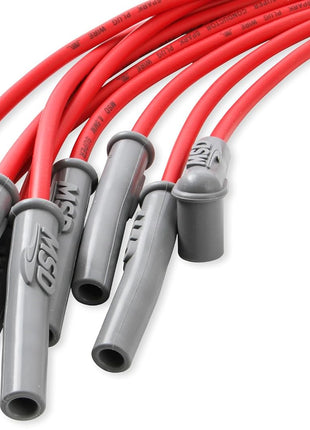 MSD 31189 Super Conductor Spark Plug Wire Set, Multi-Angle Plug, HEI Cap