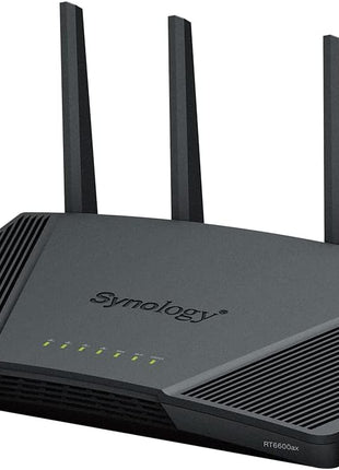 Synology RT6600ax - Tri-Band 4x4 160MHz Wi-Fi router, 2.5Gbps Ethernet, VLAN segmentation, Multiple SSIDs, parental controls, Threat Prevention, VPN (US Version)