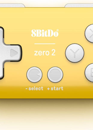 Nargos 8Bitdo Zero 2 Bluetooth Key Chain Sized Mini Controller for Nintendo Switch, Windows, Android and macOS (Yellow Edition)