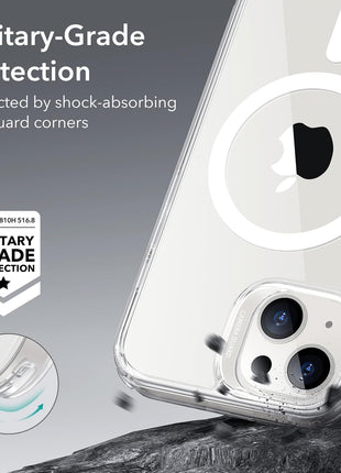 ESR for iPhone 14/13 Case for MagSafe, Anti-Yellowing, Clear | Ultra Slim, 3X Military-Grade Drop Protection, Magnetic Phone Case, Impact Absorbing, Resists Scratches