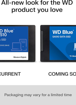 Western Digital 4TB WD Blue SA510 Internal Solid State Drive SSD - SATA III 6 Gb/s, 2.5 inch/7mm, Up to 560 MB/s - WDS400T3B0A