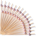 PuTwo Toothpicks for Cocktail Appetizers Fruits Dessert, 100 Count, Pink Pearls