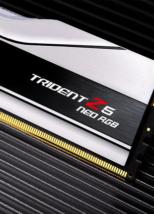 G.SKILL Trident Z5 Neo RGB Series DDR5 RAM (AMD EXPO) 64GB (2x32GB) 6000MT/s CL26-36-36-96 1.45V Desktop Computer Memory U-DIMM - Matte White (F5-6000J2636H32GX2-TZ5NRW)