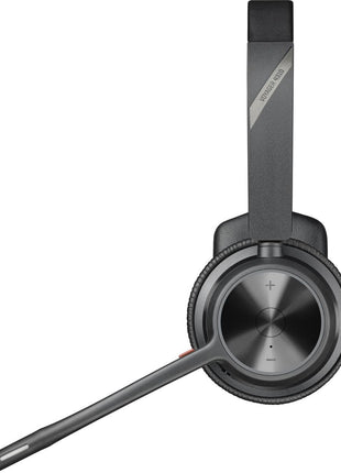 Poly - Voyager 4310 UC Wireless Headset (Plantronics) - Single-Ear Headset with Boom Mic - Connect to PC/Mac via USB-A Bluetooth Adapter, Cell Phone via Bluetooth - Works with Teams, Zoom & More,Black