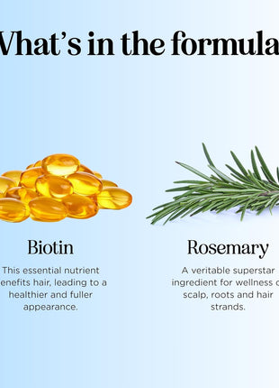 Rosemary and Biotin Shampoo for Thinning Hair - Vegan Volumizing Shampoo for Fine Hair with B Vitamins Argan Oil & Tea Tree Essential Oil - Paraben Silicone and Sulfate Free Vegan Formula (8 Fl Oz)