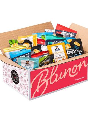 Snacks Variety Pack for Adults - Snack Box Care Package Gift Box - Bulk Healthy Snack Bag Assortment (34 pack)