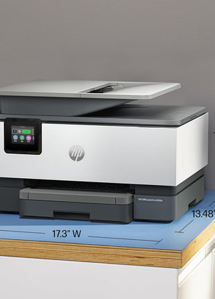 HP OfficeJet Pro 9125e Wireless All-in-One Color Inkjet Printer, Print, scan, copy, fax, ADF, Duplex printing best-for-office, 3 month Instant Ink trial included, AI-enabled (403X0A)