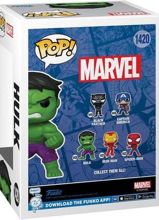 Funko POP! Marvel: New Classics - Hulk | Official Superheroes Merch - Collectable Vinyl Figurine for Shelf Display - Birthday Gift Idea for Fans and Collectors