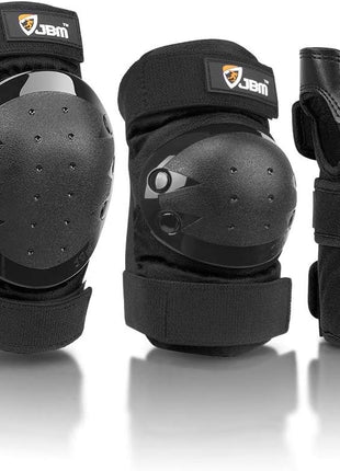 JBM Adult & Kids Knee Pads Elbow Pads and Wrist Guards for Inline Skating, Roller Skating, Skateboarding, Scootering