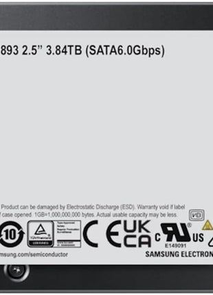Samsung PM893 3.84TB SATA III 2.5" Internal SSD