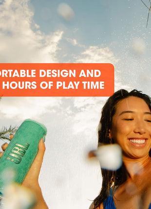 JBL Flip 6 - Portable Bluetooth Speaker, powerful sound and deep bass, IPX7 waterproof, 12 hours of playtime, JBL PartyBoost for multiple speaker pairing for home, outdoor and travel (Black)