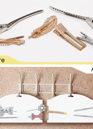 Geyee 50 Pieces Hair Clip Headband Display Cards 7.8 x 4.8 Inches Hair Bow Claw Clip Holder Cardboard for Women and Girls Barrettes Jewelry Gifts Display Accessory for Selling Storage and Organizing