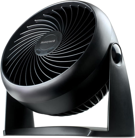 Honeywell TurboForce Air Circulator, Small Tabletop Fan, Quiet Personal Fan for Home or Office, 3 Speeds, 90 Degree Pivoting Head, Black, HT900 | Quiet Personal Fan for Home or Office, 3 Speeds, 90 Degree Pivoting Head