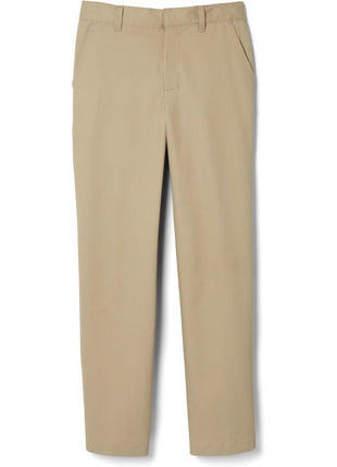 French Toast Boys' Relaxed Fit Twill Pant with Adjustable Waist in Standard Slim and Husky, Navy Blue, 6