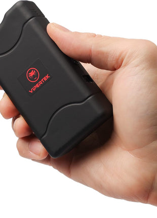 VIPERTEK VTS-880 Mini Stun Gun for Self Defense Rechargeable with LED Flashlight