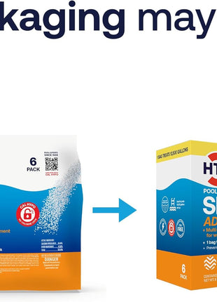 HTH 52036R Pool Care Shock Advanced, Swimming Pool Chemical   Cal Hypo Formula, Prevents Bacteria & Algae, Restores Crystal Clear Water   Shock Treatment, (6 Pack)