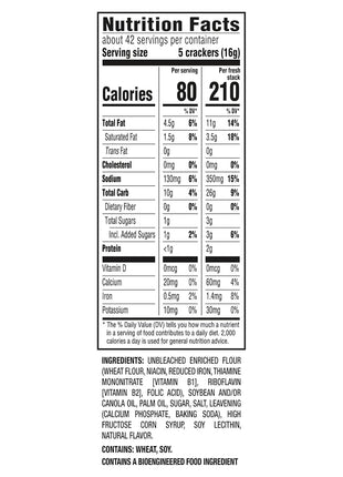 RITZ Fresh Stacks Original Crackers, Party Size, 16 Multi Snack Packs | Travel Snacks, Individually Wrapped