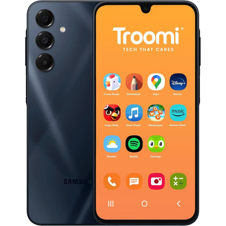 Troomi Safe Phone for Kids (Samsung Galaxy A16) – Parent-Managed Apps, GPS & Text Monitoring – Phone Purchase Only | New Line of Service & Activation Required