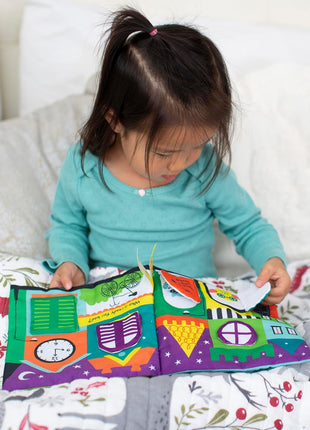 Melissa & Doug Soft Activity Baby Book - The Wonderful World of Peekaboo! Lift The Flap Busy Book for Toddlers, Sensory Toys for Babies and Toddlers