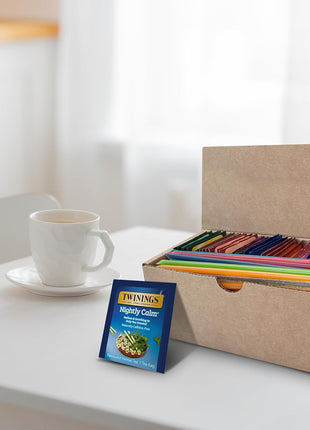 Twinings 48 Tea Bags Herbal Variety Pack – 12 Herbal Flavors with 20 Honey Sticks, Perfect Tea Gift Set for Any Occasion